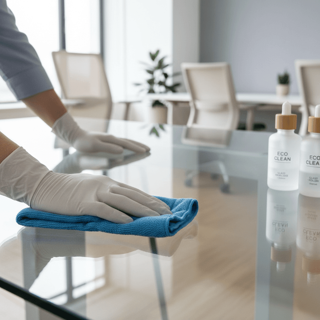 Professional property maintenance specialist with cleaning equipment