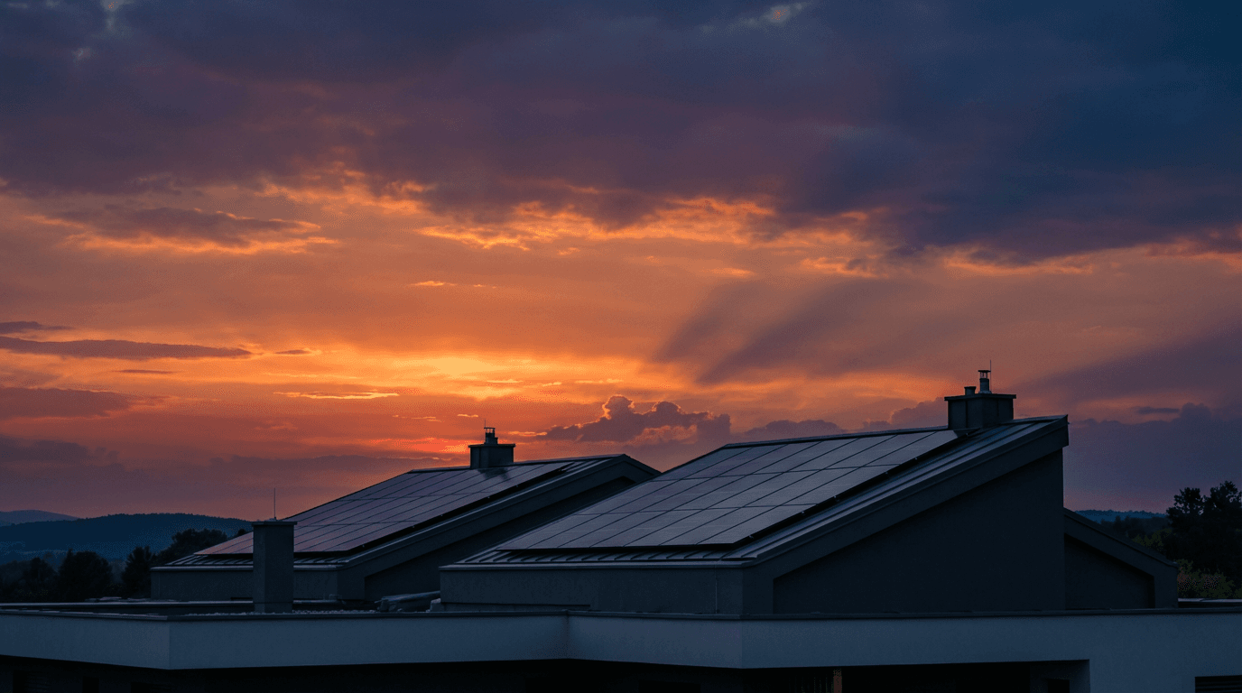 Clean solar panels on a Mackay residential roof after professional cleaning service